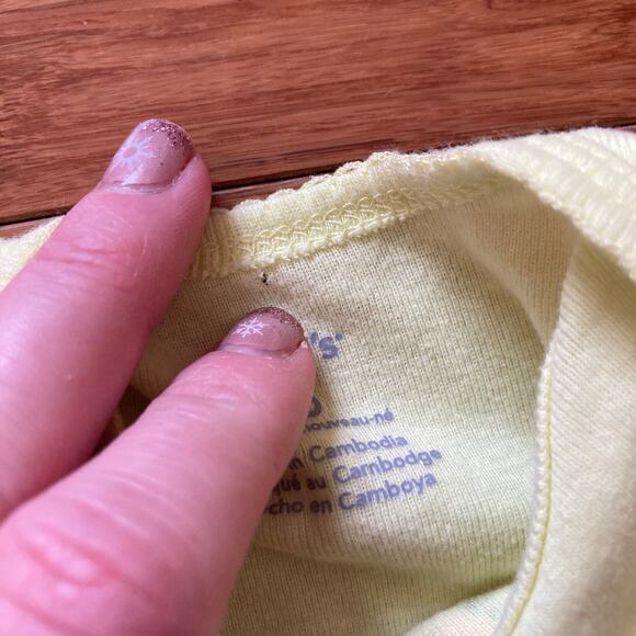 Carter’s “Pretty & Perfect” Yellow Onesie, Size NB - Picture 5 of 6